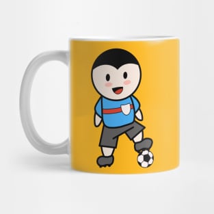 Football Boy Cartoon Mug